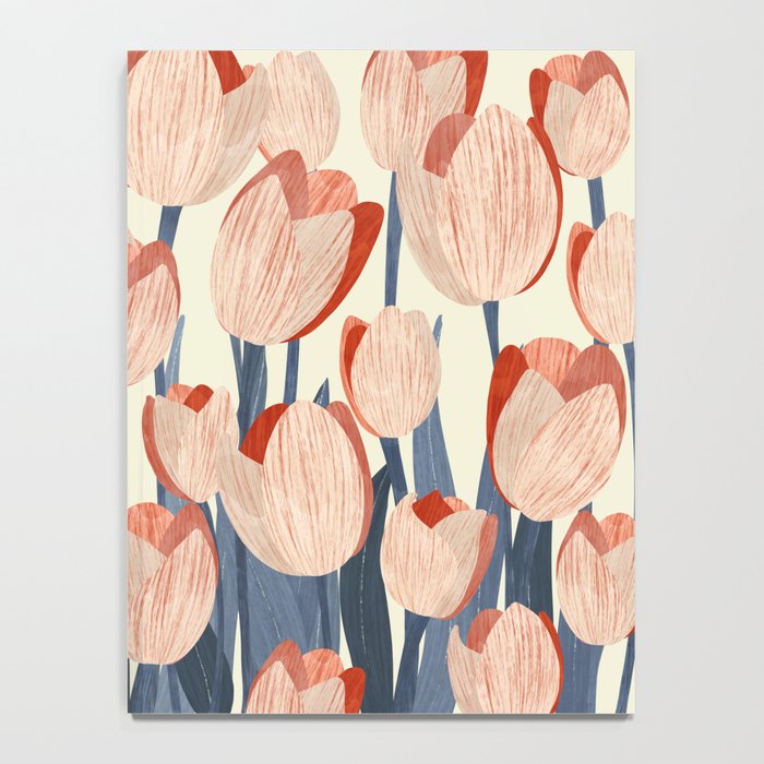 Flowers Tulips pattern Notebook Gallery Image 4