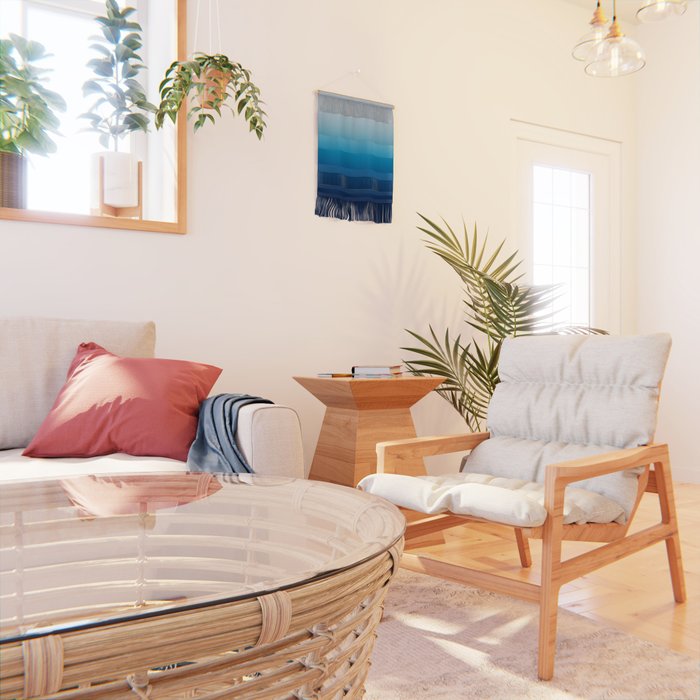 Sky and Ocean Blue Ombre Wall Hanging Gallery Image 2