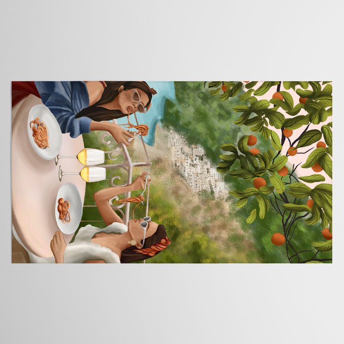 Tasting the Amalfi Breeze Tablecloth Gallery Image 2