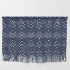 Arrow Lines Pattern in Navy Blue Wall Hanging Gallery Image 1