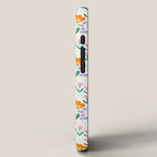 Colorful retro flower folk art pattern iPhone Case Gallery Image 2