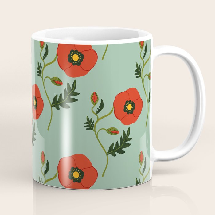 Red Poppy Coffee Mug Gallery Image 1