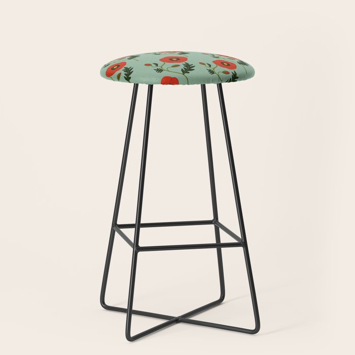 Red Poppy Stool Gallery Image 1
