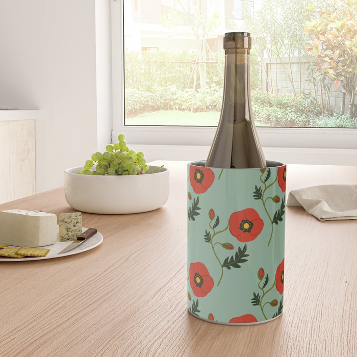 Red Poppy Wine Chiller Gallery Image 4