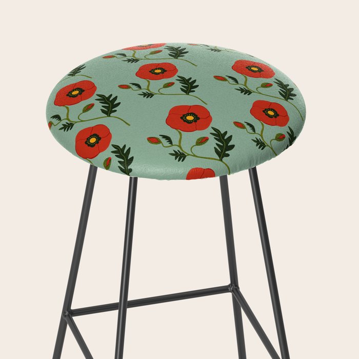 Red Poppy Stool Gallery Image 2