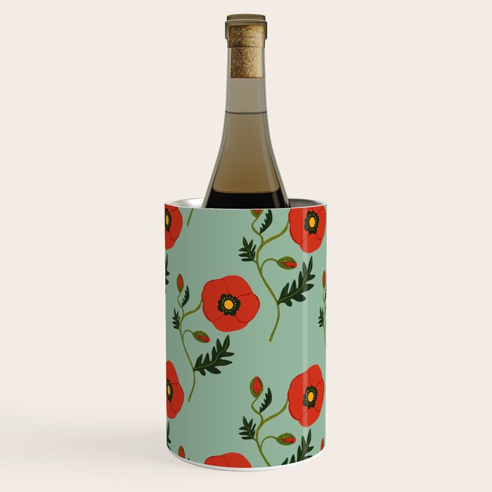 Red Poppy Wine Chiller Gallery Image 2
