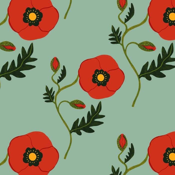 Red Poppy Coffee Mug Gallery Image 2