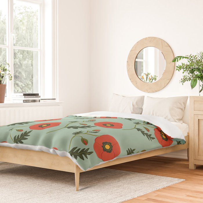 Red Poppy Duvet Cover Gallery Image 2