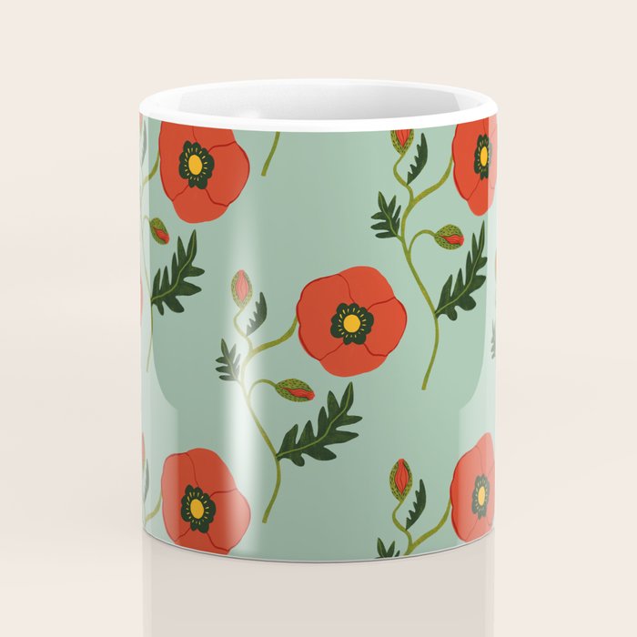 Red Poppy Coffee Mug Gallery Image 4