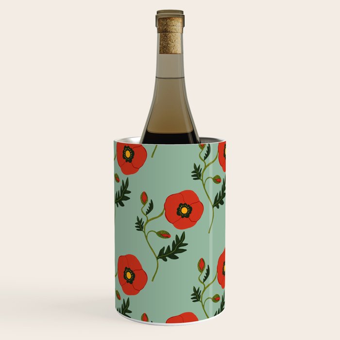 Red Poppy Wine Chiller Gallery Image 1