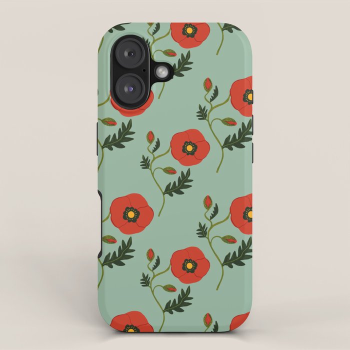Red Poppy iPhone Case Gallery Image 1