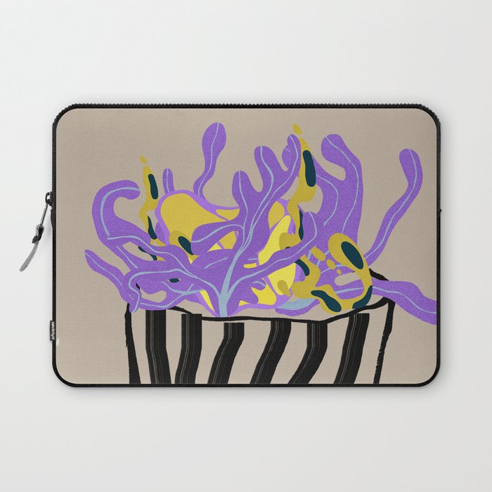 Modern Vase of Flowers Laptop Sleeve Gallery Image 1