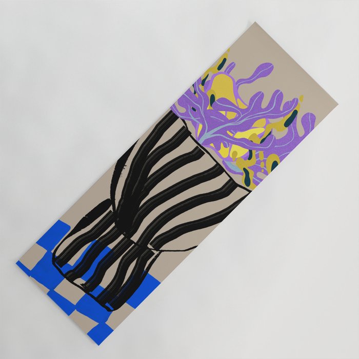 Modern Vase of Flowers Yoga Mat Gallery Image 1