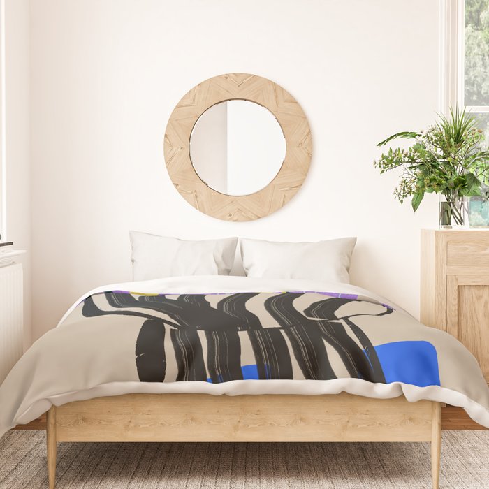 Modern Vase of Flowers Duvet Cover Gallery Image 3