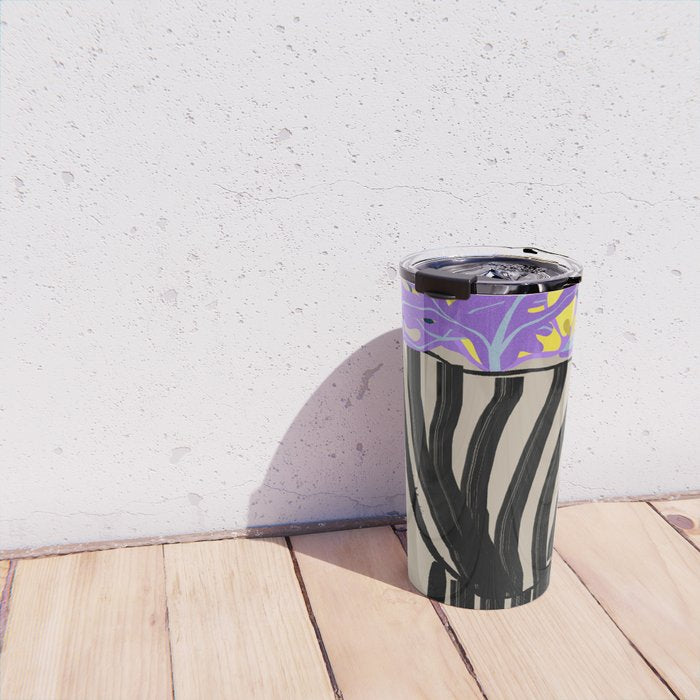 Modern Vase of Flowers Travel Mug Gallery Image 4