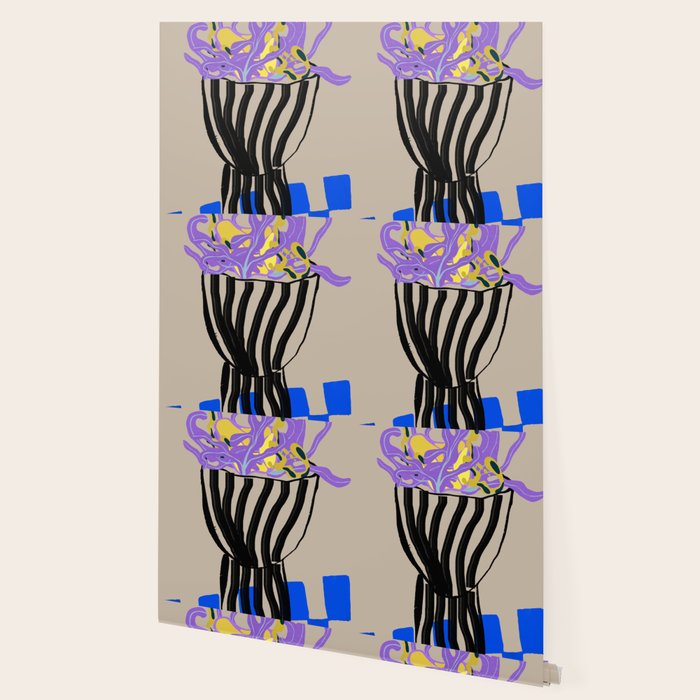 Modern Vase of Flowers Wallpaper Gallery Image 2