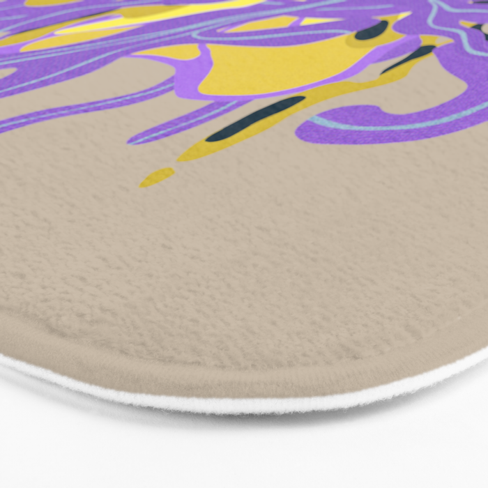 Modern Vase of Flowers Bath Mat Gallery Image 3
