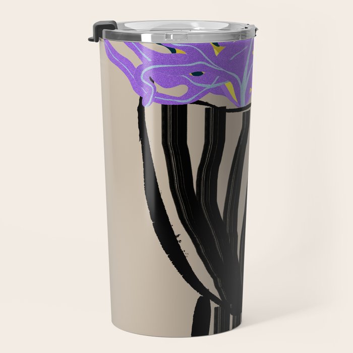 Modern Vase of Flowers Travel Mug Gallery Image 3