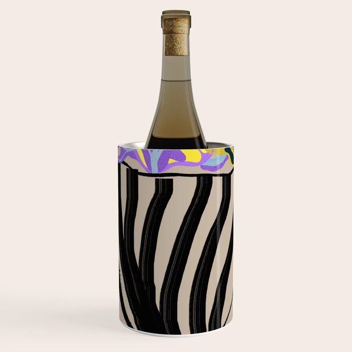 Modern Vase of Flowers Wine Chiller Gallery Image 1