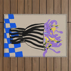 Modern Vase of Flowers Outdoor Rug Gallery Image 1