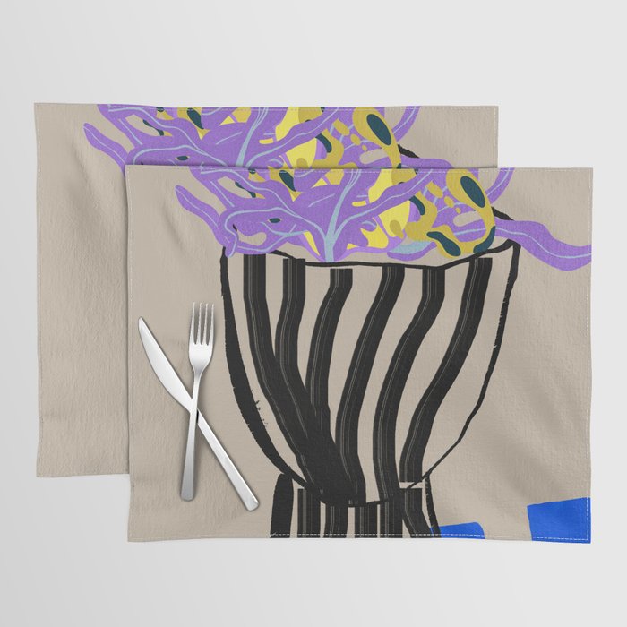 Modern Vase of Flowers Placemat Gallery Image 1