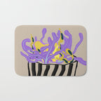 Modern Vase of Flowers Bath Mat Gallery Image 1