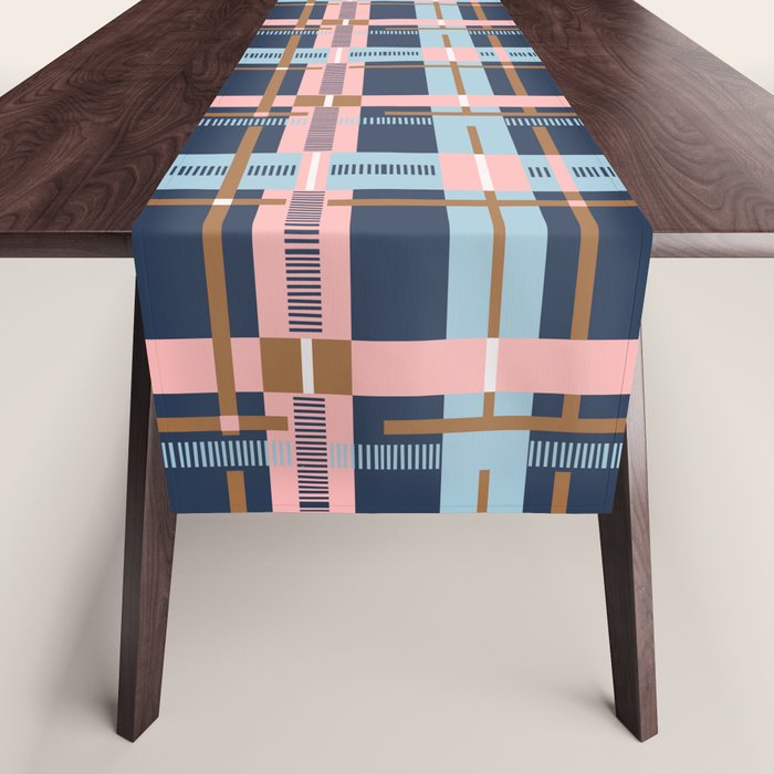 Dark Bold Linear Harmony Table Runner Gallery Image 1