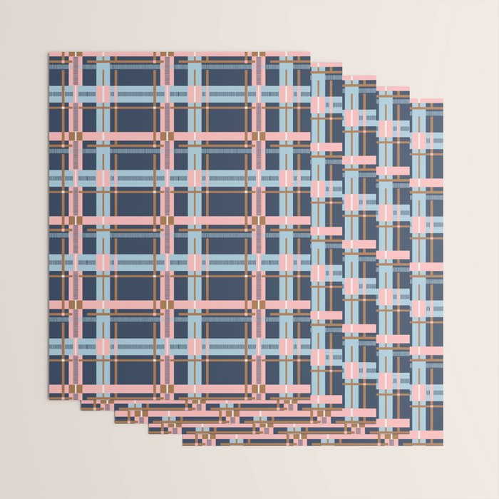 Dark Bold Linear Harmony Wrapping Paper Gallery Image 3