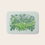Evergreen Apatosaurus | Dinosaur Cosmic Festive Art Bath Mat Gallery Image 1