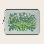 Evergreen Apatosaurus | Dinosaur Cosmic Festive Art Laptop Sleeve Gallery Image 1