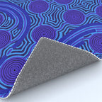 The Rivers around Us (blue) - Authentic Aboriginal Art Rug Gallery Image 4