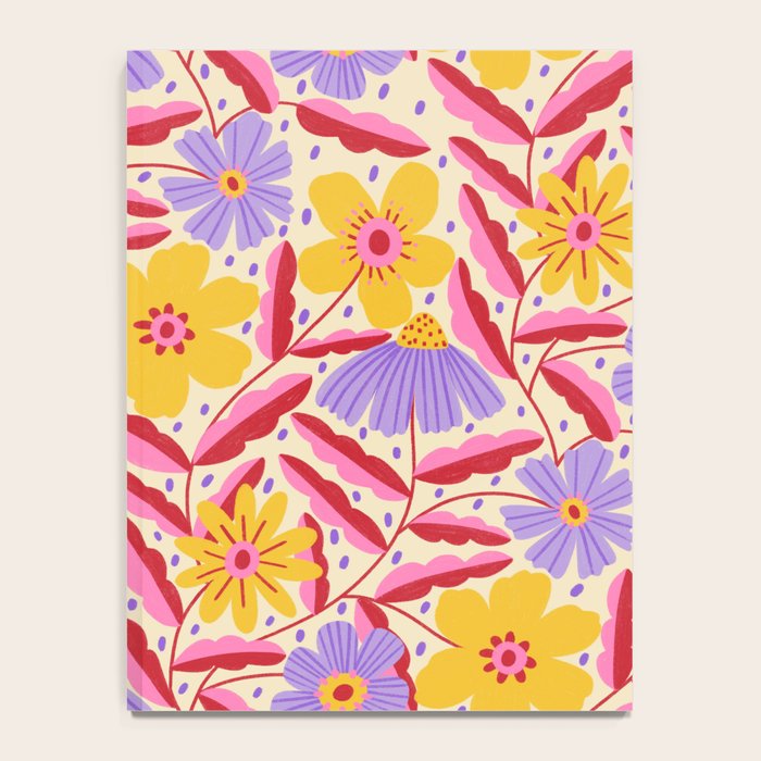 Flower Garden - Yellow & Purple  Notebook Gallery Image 4
