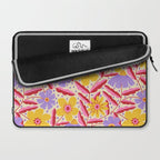 Flower Garden - Yellow & Purple  Laptop Sleeve Gallery Image 2