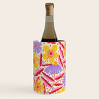 Flower Garden - Yellow & Purple  Wine Chiller Gallery Image 3