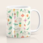 Tree Trimming Hands and Retro Ornaments Coffee Mug Gallery Image 1