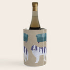 Dog and a Sofa - Purple and Beige Wine Chiller Gallery Image 3