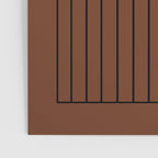 Minimal Arch XLII Brick Red Modern Geometric Lines Poster Gallery Image 3