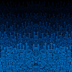 Reboot III BLUE Computer Circuit Board Pattern Coffee Mug Gallery Image 2