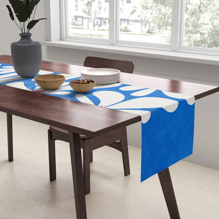 Bloom: Cobalt Blue Matisse Color Series 02 Table Runner Gallery Image 2