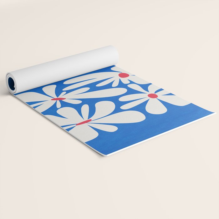 Bloom: Cobalt Blue Matisse Color Series 02 Yoga Mat Gallery Image 2