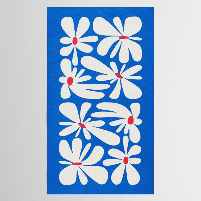 Bloom: Cobalt Blue Matisse Color Series 02 Tablecloth Gallery Image 2