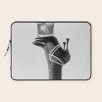 Fashionable Drink - Black And White Laptop Sleeve Gallery Image 1