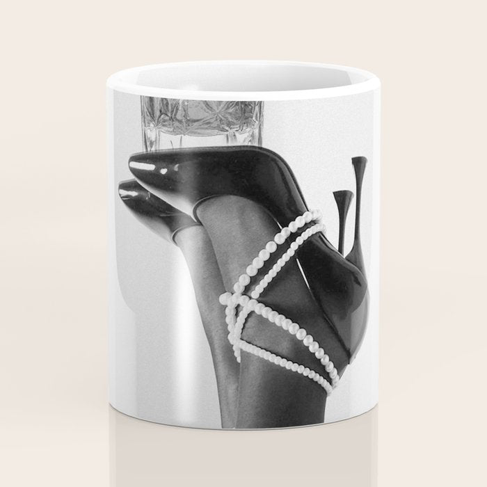 Fashionable Drink - Black And White Coffee Mug Gallery Image 4