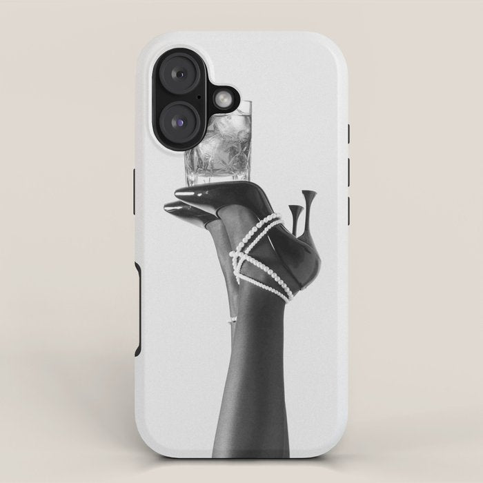 Fashionable Drink - Black And White iPhone Case Gallery Image 1