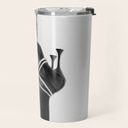Fashionable Drink - Black And White Travel Mug Gallery Image 2