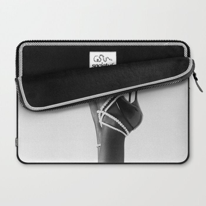 Fashionable Drink - Black And White Laptop Sleeve Gallery Image 2