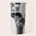 Fashionable Drink - Black And White Travel Mug Gallery Image 1