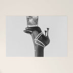 Fashionable Drink - Black And White Welcome Mat Gallery Image 1