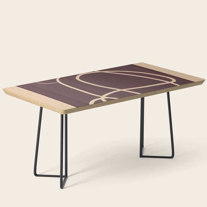 Abstract Line Art Cat 3 Coffee Table Gallery Image 1