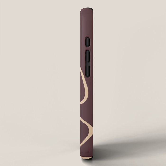 Abstract Line Art Cat 3 iPhone Case Gallery Image 2